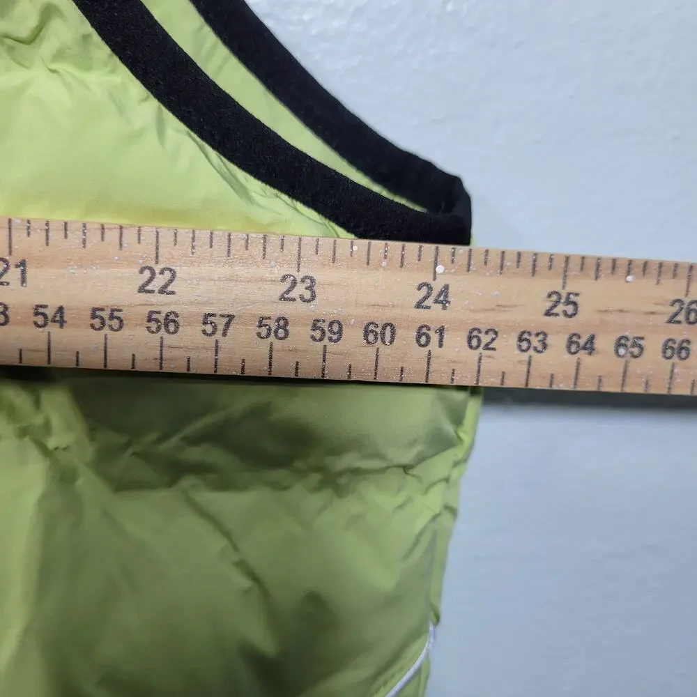 Ulla Popken Women's Hooded Neon Green Puffer Vest Size 20-22 3226-1Clo3 - Picture 6 of 8